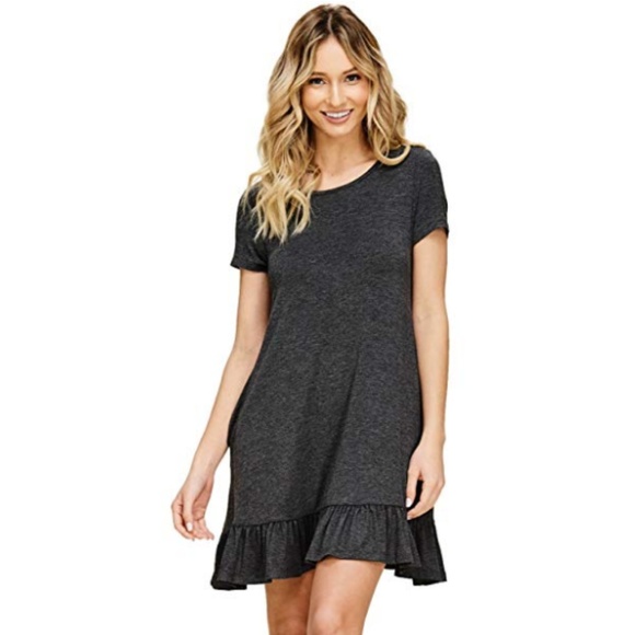 Women's Bottom Ruffle Dress - Picture 4 of 4